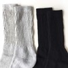 RAILROAD SOCK Crew Socks 6 Pairs (Grey/Black)