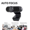 Jinpei Autofocus 4K QHD Webcam with Privacy Cover, Microphone, Web