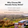 P.R.I Manuka Honey Sticks, Certified MGO 60+, Raw New Zealand