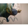 NOS Beaded Wire Dragonfly Aqua Blue Wings Christmas Ornament Thailand