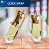 Easy Fix Hardware Concave Mirror Closet Wardrobe Bottom Roller Assembly
