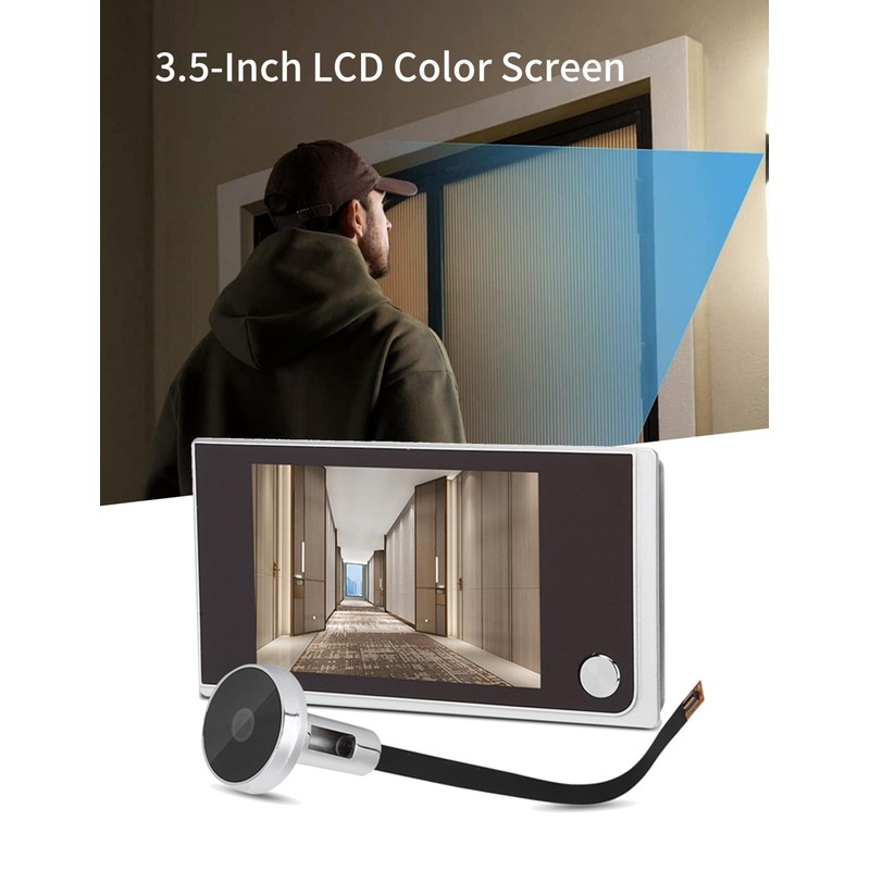 Peephole Door Viewer Digital Door Eye Viewer Camera 3.5 inch