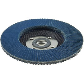 Weiler 50699 4-1/2" Tiger Disc Abrasive Flap Disc, Flat (TY27), Phenolic Backing, 120Z, 5/8"-11 UNC Nut (Pack of 10)
