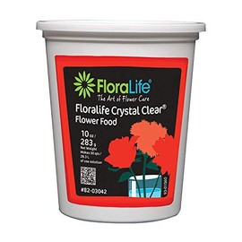 Event Decor Direct Oasis Floralife Crystal Clear Flower Food 300 - Powder - 10 Oz - 12 Pack