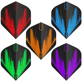 RED DRAGON Hardcore Radical Splash Darts Flight Pack - 5 Sets Per Pack