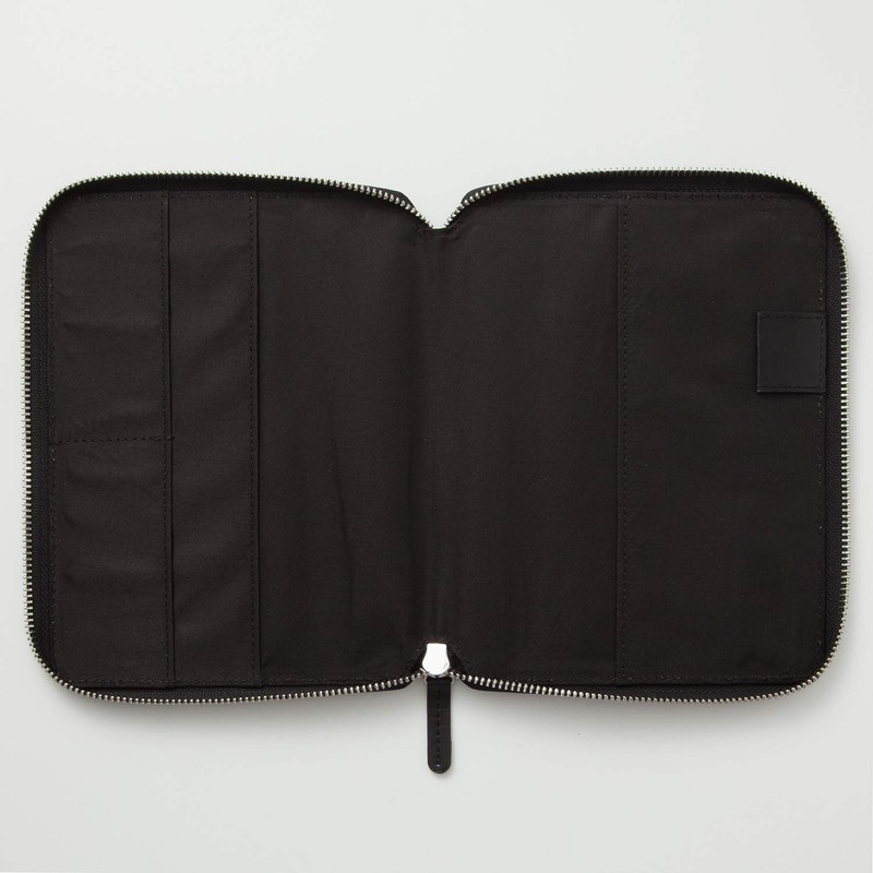 Laconic LDC09-270BK Notebook Cover, B6, Round Zipper, Black