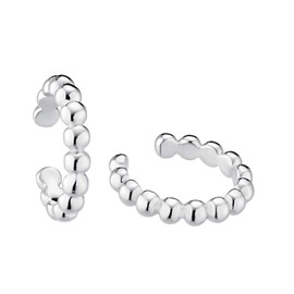 Amor Earcuffs 925 sterling silver women's ear cuffs, 1 cm, silver, comes in jewellery gift box, 2028683, medium, Silver, No Gemstone