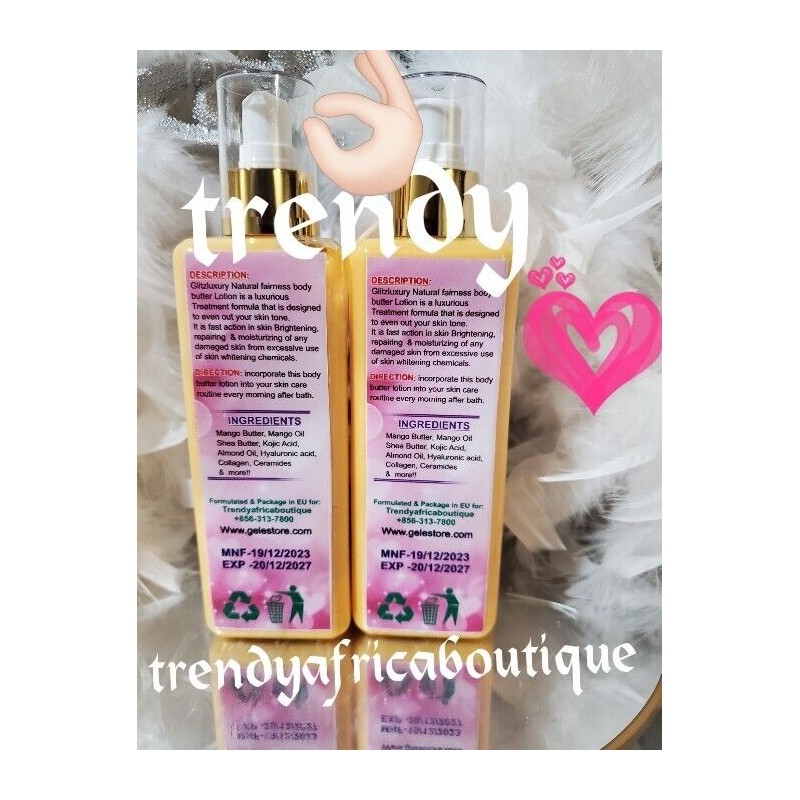 trendy Glitzluxury NATURAL FAIRNESS Customize TREATMENT LOTION, BUTTER,VIT.C👌