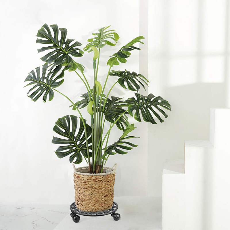Fasmov Cast Iron Plant Stand Plant Pallet Caddy Plant Pot