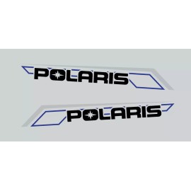 Polaris 2022 Polaris Ranger 1000 XP  Ghost White  Factory Door Decal Kit