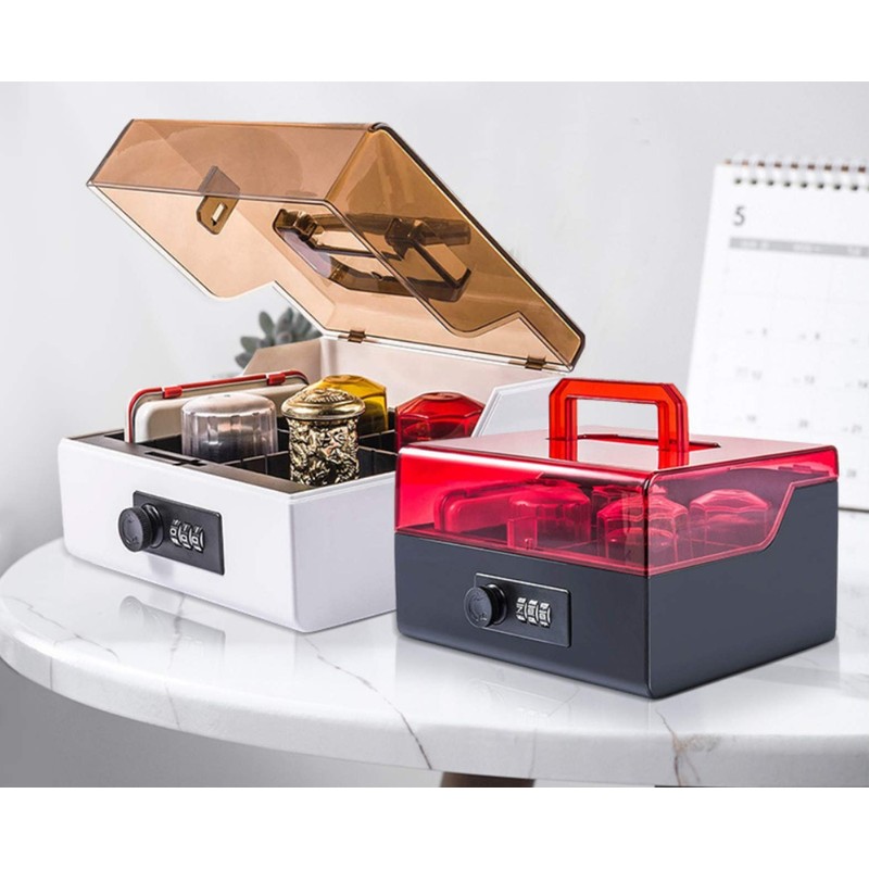 heizi Stamp Case, Seal Case, with Key, Dial Lock, Rubber