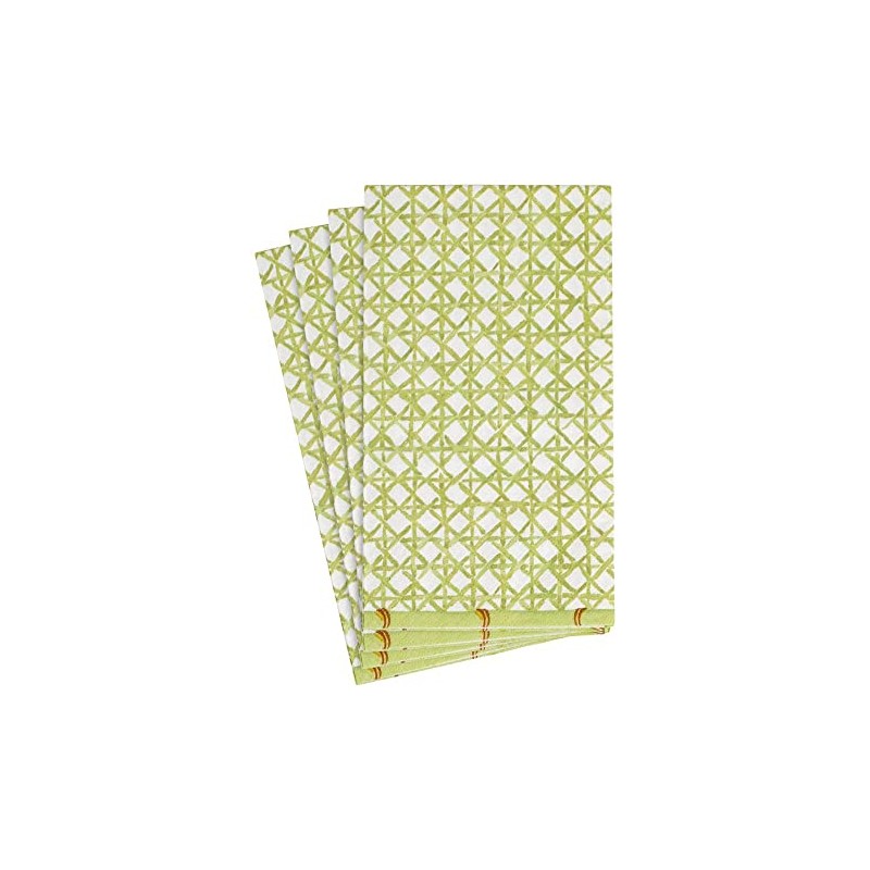 Caspari Trellis Paper Guest Towel Napkins - Two Packs of