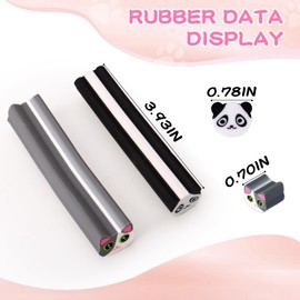 AmoreAngel Crafts 2 Pcs Cute Pencil Erasers, Cute Cat Panda Shaped Eraser Bars, Can Be Divided into Small Erasers ， for Classroom, Sketching, Office Use