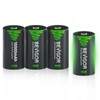 BEVIGOR 4 Pack 10000mAh Rechargeable D Batteries High Energy,Low Self-Discharge