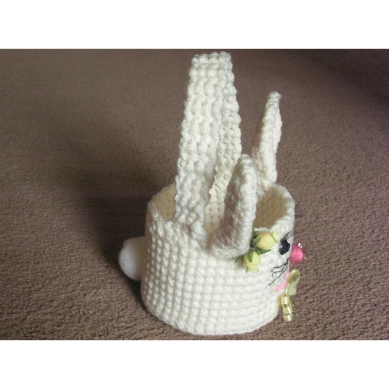 My own Design Easter Bunny Basket crochet PATTERN INSTRUCTIONS