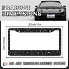2 Pack Bling License Plate Frames, Sparkly Rhinestone Diamond Car