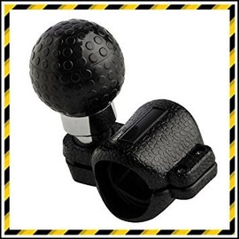 Steering Wheel Aid /Power Handle - Black Golf Ball style