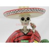 Dod Bandito Mexican Bandit with Cigar Skeleton Outlaw Sculpture