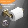 Bathroom Towel and Tissue Holder Set, 2 Piece Brushed Gold