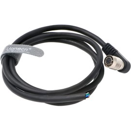 Uonecn Basler AVT GIGE CCD Camera Cable Right Angle Hirose 6 Pin Female to Open End 1M (A-Type)