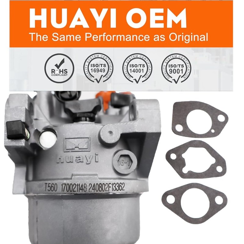 Huayi OEM Carburetor Carb Assy. Compatible with Generac Part# 0G8442D110