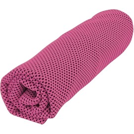 Trade One 30526 Cooling Towel, Cool Towel, 47.2 x 11.8 inches (120 x 30 cm), Neck Cooling, Heatstroke Prevention, Antibacterial, Sports, Outdoors, Camping, Pink