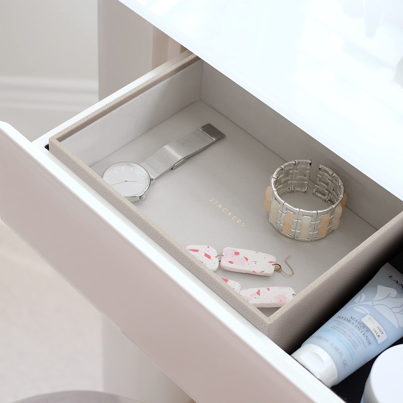 Stackers Taupe Classic Medium Jewellery Box Chunky Jewellery Layer