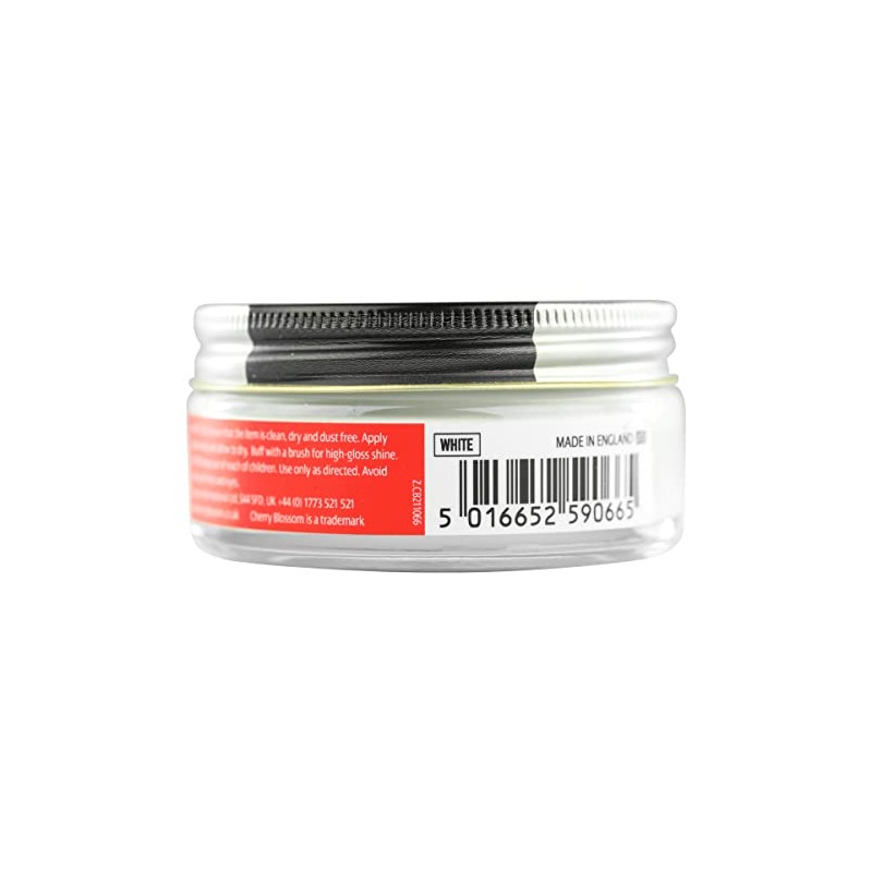 Cherry Blossom Footwear Renovating Shoe Cream Care Product, White, 50ml