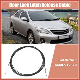 ACROPIX Trunk Lock Latch Release Cable for Toyota Corolla 2009-2013 Deck Lid Release Cable 64607-12870 Car Luggage Door Lock Control Cable Tailgate Release Cable Replacement 14ft Car Parts