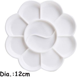 White 1 Pcs 4.7 Inch Paint Tray Palettes Paint Pallet Paint Tray for Kids, Plastic Palette, Paint Pallets for Kids Palettes and Palette Cups