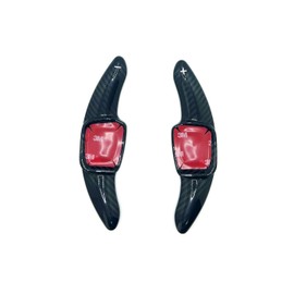 EVOGEAR Outside Volkswagen Paddle Shift Cover Golf 8 Golf8 Mk8 Steering Paddle Shift Extension Accessories Custom Parts (Black Carbon)