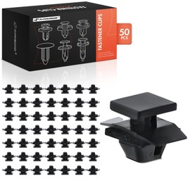 A-Premium 50PCS Nylon Wheel Well Arch Protective Liner Moulding Clips with Sealer Compatible with Honda CR-V CRV 2015-2016, Pilot 2016-2019