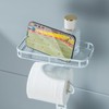 Toilet Paper Holder Free Standing, Adjustable Height, Tissue Paper Roll