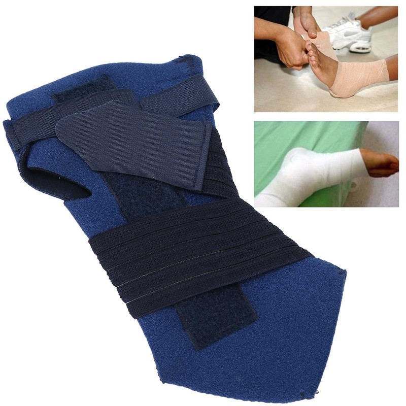 Ankle Brace Supports Stabilizer Elastic Band Compression Aluminum Strip Adjustable