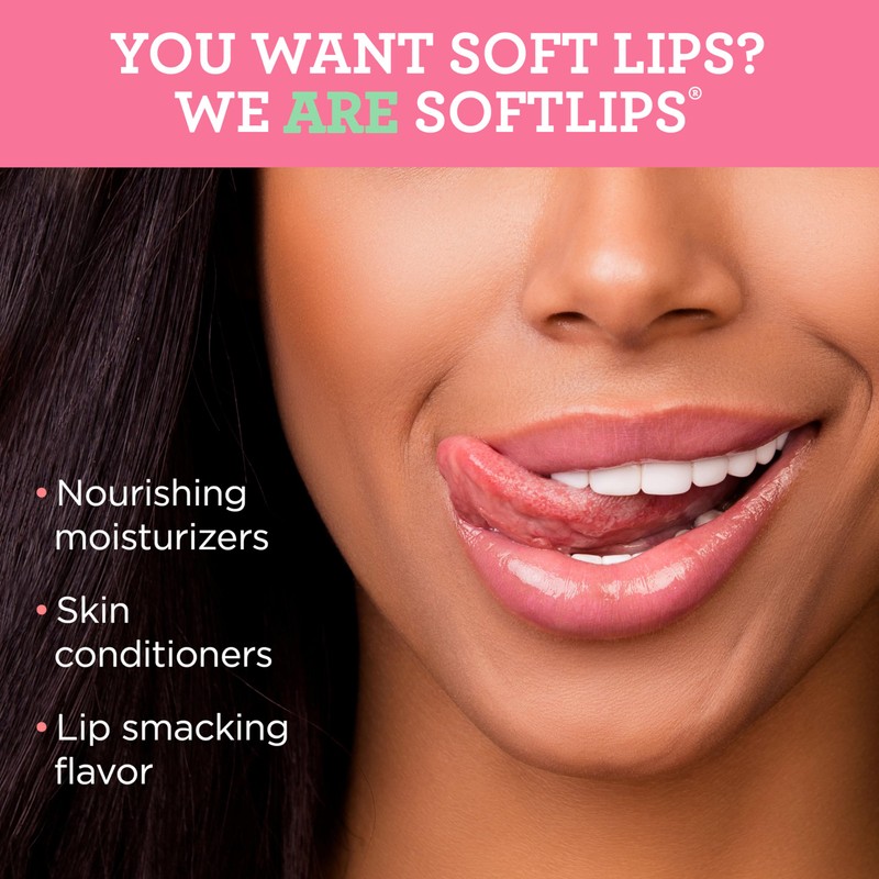 Softlips Watermelon Lip Balm 2-Pack with SPF 20 - Juicy