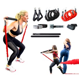 VPX Pro Fitness Home Gym 3.0 | 14pc Accessories | Adjustable Lifting System | Replaces Weight, Cable, & Machine Training with Suspension Resistance Power | Men & Women | Up to 220 lb of Resistant Max
