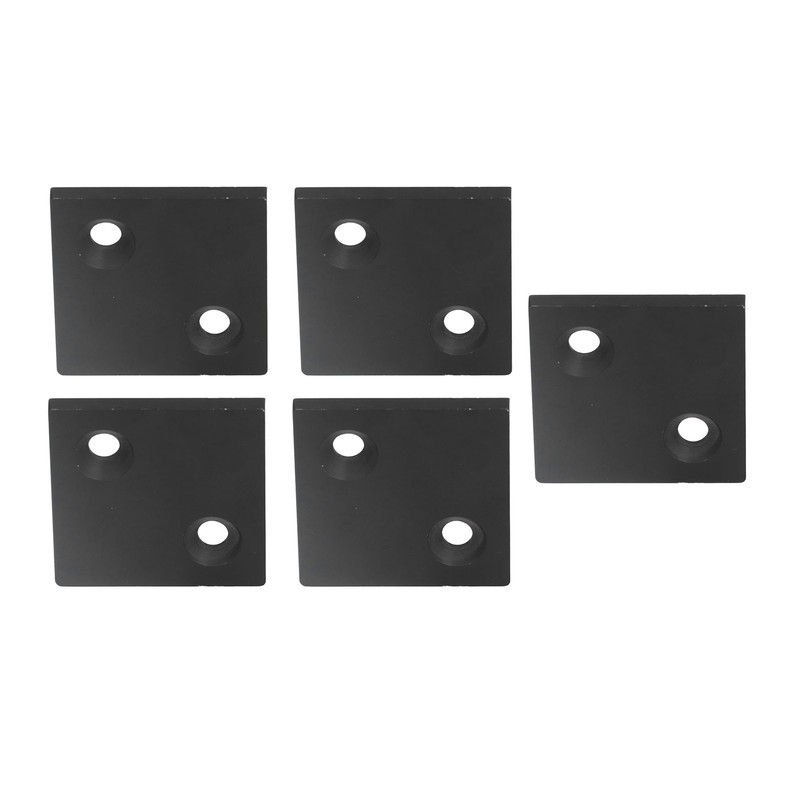 5Pcs Profile End Caps Double Slots Aluminum Alloy Cover Plate