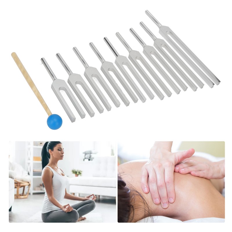 Tuning Fork Sound Therapy Portable Improving Cognition Musical Tones Tuner