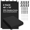 2-Pack Sound Dampening Moving Blankets, 48 x 78 in, 5