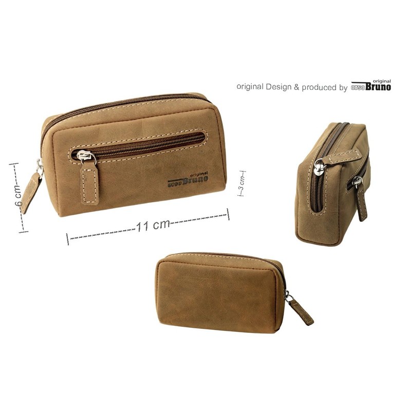 343 Key Pouch, Vintage Natural Brown