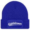 MoonWorks® Herren Beanie mit Patch Strickmütze mit Spruch Wandern Skifahren
