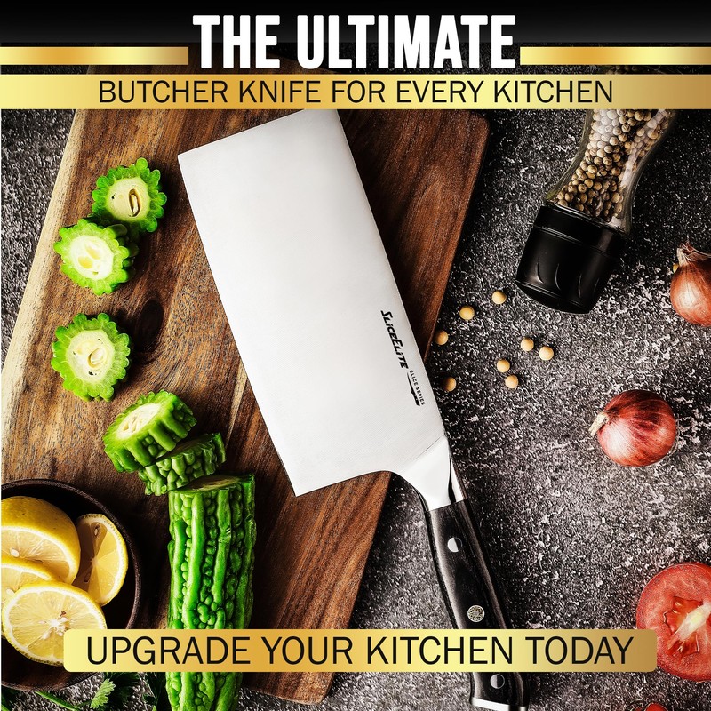 SliceElite Slice Series 7 Inch Cleaver Knife High Carbon German