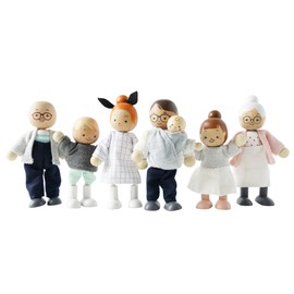 Le Toy Van - La mia famiglia di 4 bambole - Legno, tessuto - P053