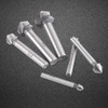 6pcs High Speed Steel Round Shank 3-Flute Countersink Cutter Bits