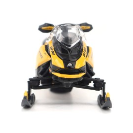 DCD Ski-Doo MXZ Blizzard (Trail Segment) 120cc Kid's Model Neo Yellow Diecast Snowmobile Set 1/32 Scale