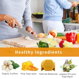 BALFER Set of 8 Beeswax Wraps, Wax Paper, Beeswax Tissues made of Natural Beeswax and OEKO-TEX® Cotton for Natural Food Storage, Cheese and Sandwich Packaging