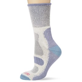 Bridgedale HIKE Lightweight Cotton Cool Comfort Boot-Women's- Large-Smoky Blue