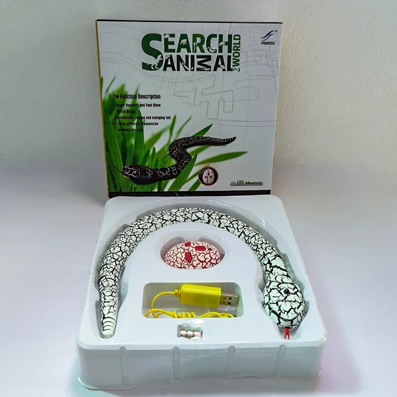 Realistic Remote Control Snake Toy for Pranks – USB Rechargeable