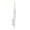Alluring White with Gold Tip Tweezers for Eyelash Extension for