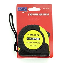25' x 1" SAE & Metric Tape Measure